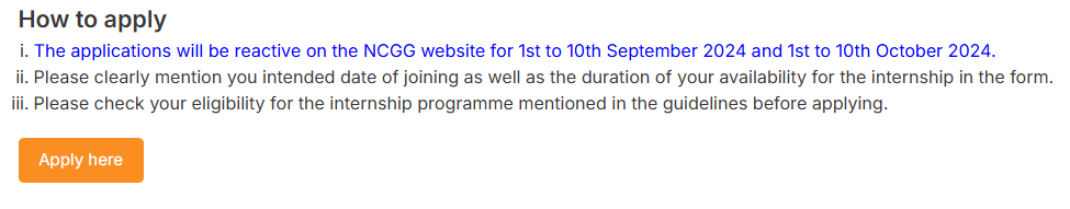 NCGG Internship Application Form